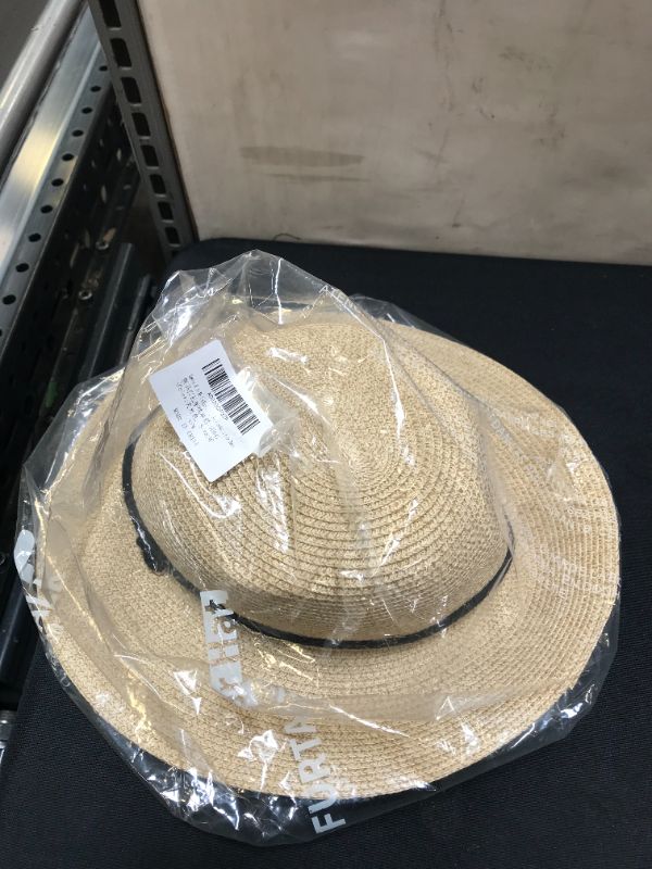 Photo 1 of FURTALK Womens Wide Brim Sun Hat with Wind Lanyard UPF Summer Straw Sun Hats for Women
