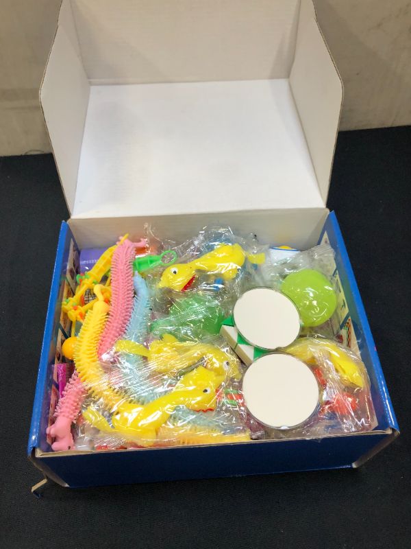 Photo 2 of (56 Pack) Fidget Sensory Toy Box Set Two Pop Popper Small Mini Bulk Party Favor Stocking Stuff Prize Anxiety Autism Stress Bubble Game Special Need Classroom Gifts for Girls Boys Kids Adults

