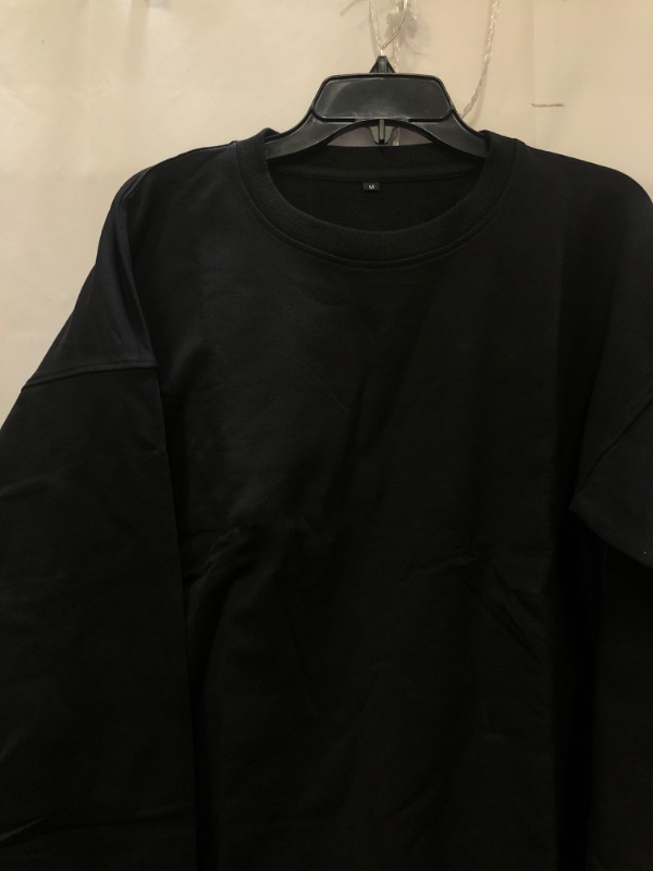Photo 3 of Softere Long Sleeve comfortable Crewneck Sweatshirt - Black, Medium 
