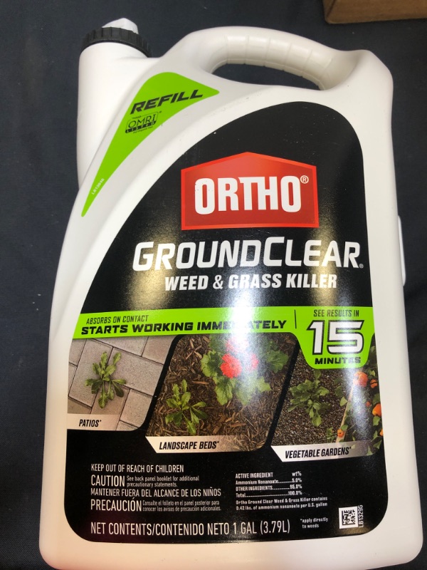 Photo 2 of Ortho GroundClear Weed & Grass Killer Ready-to-Use - Grass Weed Killer Spray, Use in Landscape Beds, Around Vegetable Gardens, on Patios & More, Broadleaf Weed Killer, See Results in 15 Minutes, 1 gal
