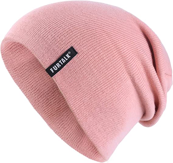 Photo 1 of FURTALK Beanie Women Cuffed Plain Skull Hat Winter Knit Cap Womens Beanie (ONE SIZE FITS MOST)
