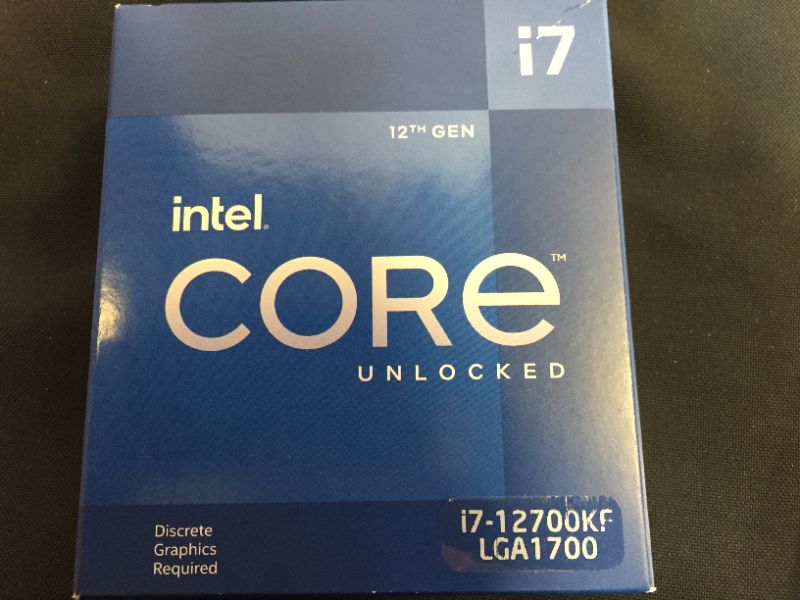 Photo 2 of Intel Core i7-12700KF Desktop Processor 12 (8P+4E) Cores up to 5.0 GHz Unlocked  LGA1700 600 Series Chipset 125W
