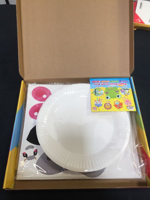 Photo 2 of ZMLM Arts Crafts Toy Gift: Paper Plate Kit for Kids DIY Art Supplies Project Children Preschool Classroom Party Favor Activity Toddler Birthday Game Educational Holiday Christmas Crafts for Girls Boys
