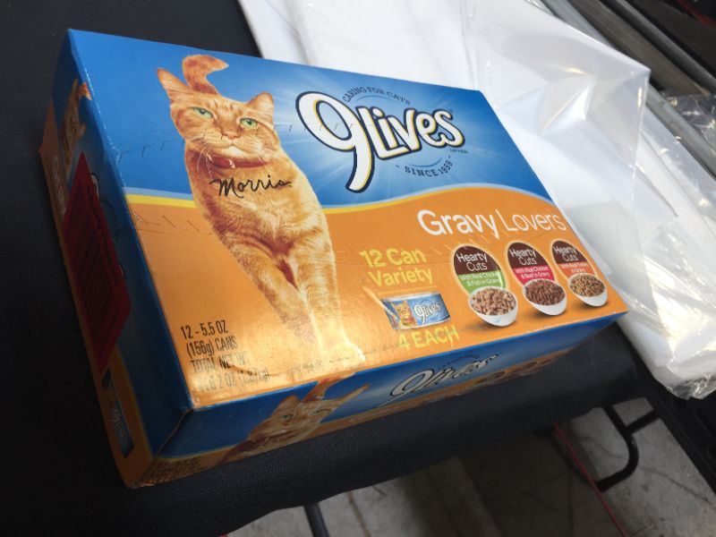 Photo 1 of 9Lives Variety Pack Favorites Wet Cat Food, 5.5 Ounce Cans PACK OF 12 FRESHEST BY 3/5/2022
