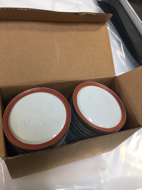 Photo 2 of 106 Count Regular Mouth Canning Lids, 70MM Mason Canning Jar Lids for Bell/Kerr -Split-Type Metal Jar Lids Leak Proof- Food Grade Material, 100% Fit & Airtight for Regular Mouth Jars
