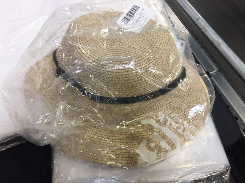 Photo 2 of FURTALK Womens Wide Brim Sun Hat with Wind Lanyard UPF Summer Straw Sun Hats for Women SIZE MEDIUM
