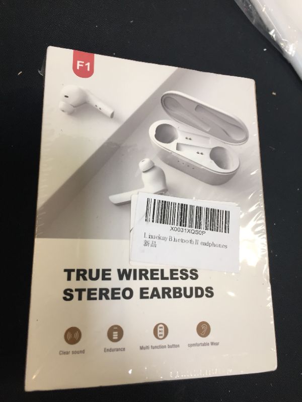 Photo 1 of LIAUEKAY BLUETOOTH HEADPHONES 5.0- DEEP BASS SURROUND WIRELESS EARBUDS-ANC NOISE-CANCELING HD CALL BUILT-IN 4 MIC- 30H
