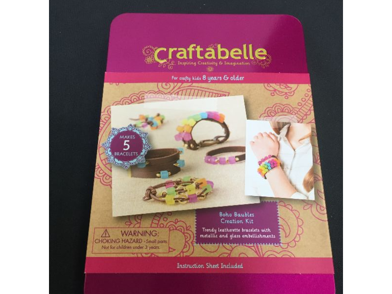 Photo 2 of Craftabelle – Boho Baubles Creation Kit – Bracelet Making Kit – 101pc Jewelry Set with Beads – DIY Jewelry Kits for Kids Aged 8 Years +
