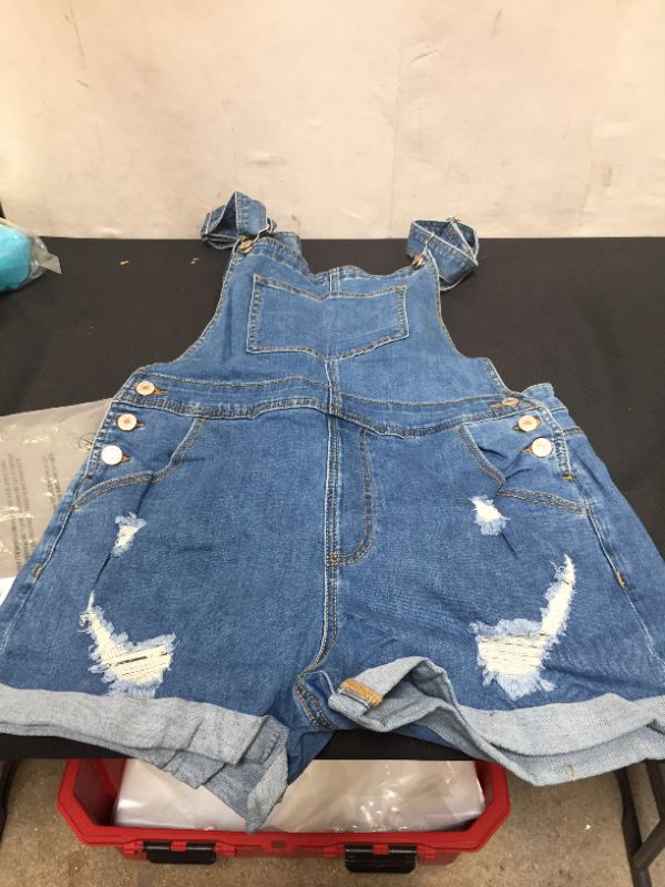 Photo 1 of MEDIUM WOMENS DARK DENIM OVERALLS 