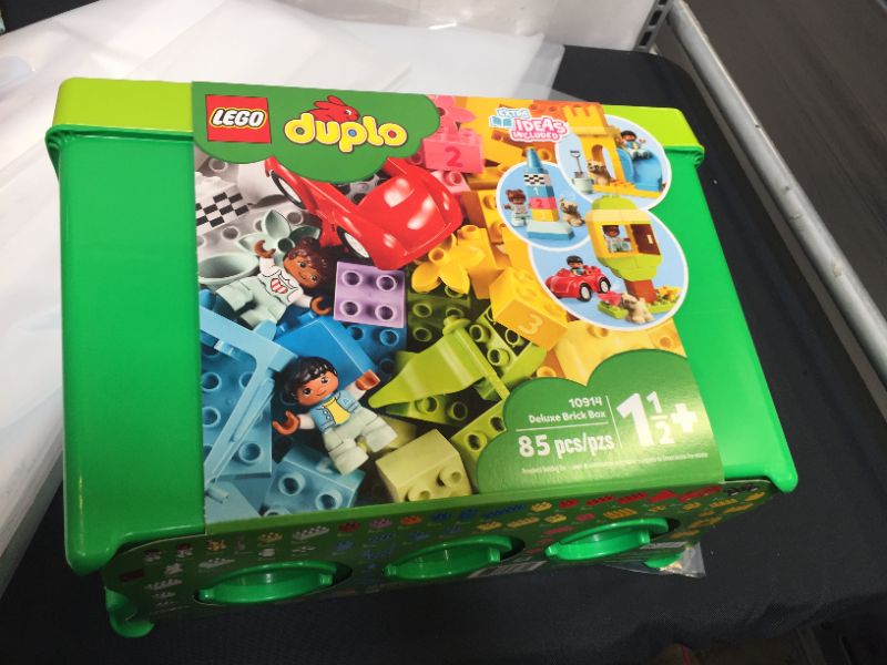 Photo 2 of LEGO DUPLO Classic Deluxe Brick Box 10914 Starter Set with Storage Box, Great Educational Toy for Toddlers 18 Months and up (85 Pieces)
