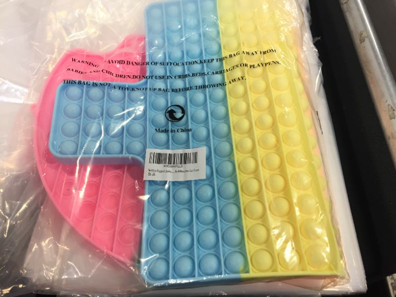 Photo 2 of Bubbles Biggest Jumbo Huge Pop Pops Poppers Sensory Toy, Super Big Extra Large XL Really Giant Mega Rainbow Popet, 1000 2000 100000 50 cm 19.6 inch Gigantic Oversized Push Macarons Ice Cream
