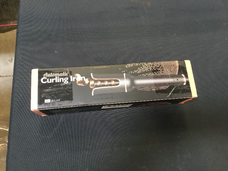 Photo 4 of Auto Curling Iron, Ms.Belles Ceramic Ionic Hair Curler with 1" Curling Iron Slot, Anti- Hot Anti-Stuck, Adjustable 4 Temperature, Auto Shut-Off Dual Voltage Rotating for Long Hair Beach Wave Styling
