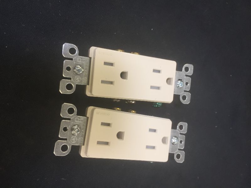 Photo 1 of Leviton Duplex Tamper Resistant Receptacle 15 A