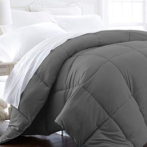 Photo 1 of Beckham Luxury Linens King/California King Size Comforter - 1600 Series Down Alternative Home Bedding & Duvet Insert - Slate Gray

