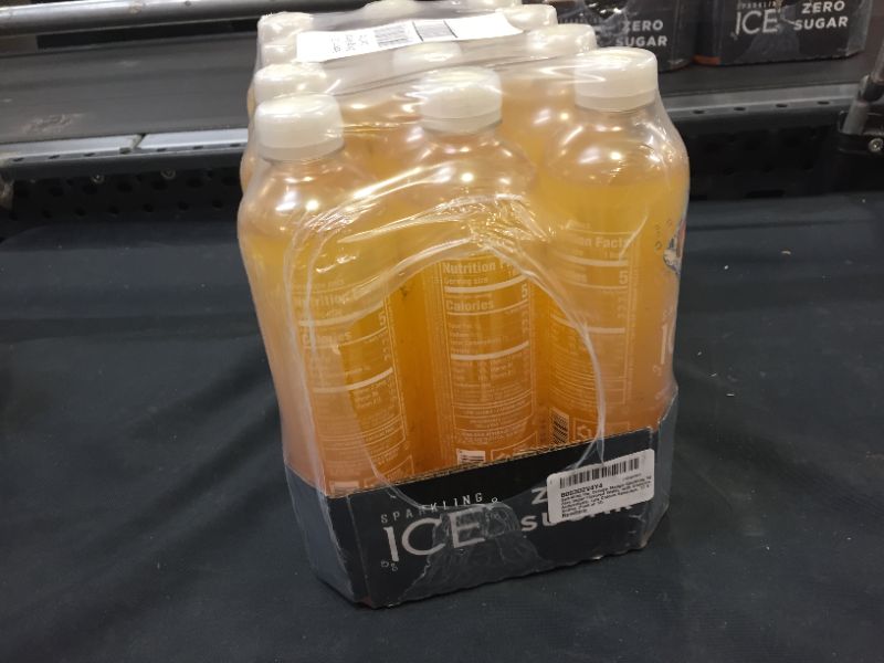 Photo 1 of 2 Sparkling Ice, Orange Mango Sparkling Water, Zero Sugar Flavored Water, with Vitamins and Antioxidants, Low Calorie Beverage, 17 fl oz Bottles (Pack of 12)  24CT BB-08/04/22
