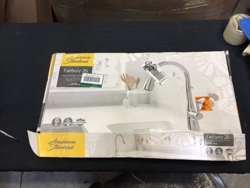 Photo 1 of American Standard Fairbury 2S Single-Handle Pull-Down Sprayer Kitchen Faucet in Stainless Steel