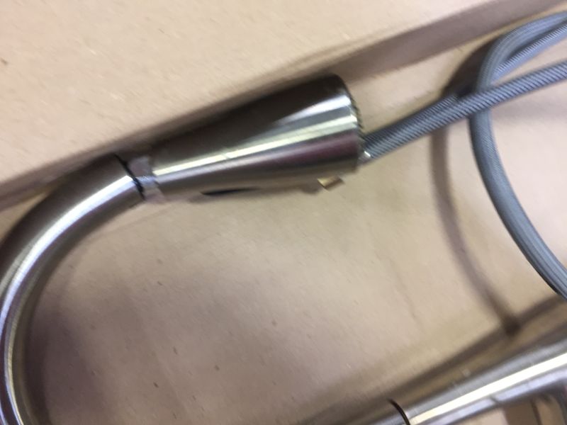 Photo 1 of American Standard Fairbury 2S Single-Handle Pull-Down Sprayer Kitchen Faucet in Stainless Steel
