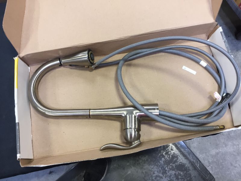 Photo 1 of American Standard Fairbury 2S Single-Handle Pull-Down Sprayer Kitchen Faucet in Stainless Steel
