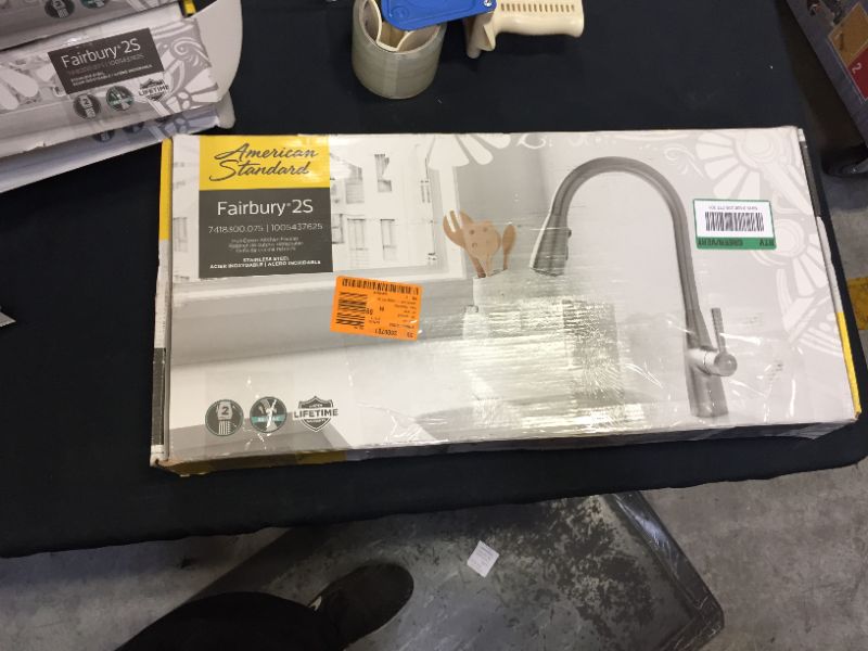 Photo 4 of American Standard Fairbury 2S Single-Handle Pull-Down Sprayer Kitchen Faucet in Stainless Steel
