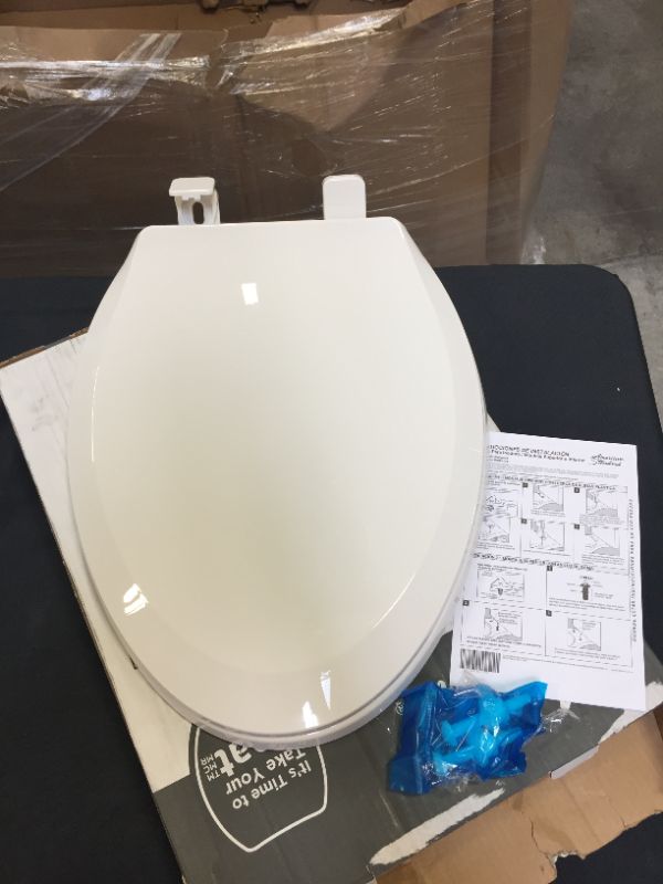 Photo 2 of American Standard Cadet Slow Close Elongated Closed Front Toilet Seat with EverClean in White