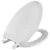 Photo 1 of American Standard Cadet Slow Close Elongated Closed Front Toilet Seat with EverClean in White