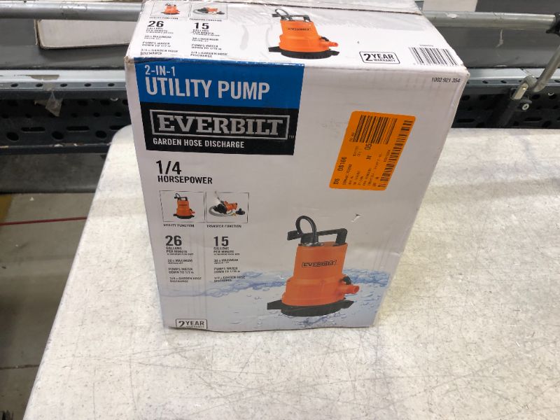 Photo 5 of 1/4 HP 2-in-1 Utility Pump
