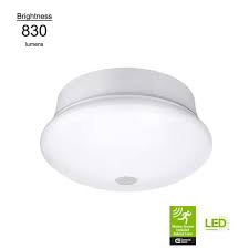 Photo 1 of Spin Light 7 in. Motion Sensor LED Flush Mount Ceiling Light Customize Hold Times Closet Rated 830 Lumens 4000K
