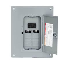 Photo 1 of Homeline 100 Amp 12-Space 24-Circuit Indoor Main Breaker Plug-On Neutral Load Center with Cover
