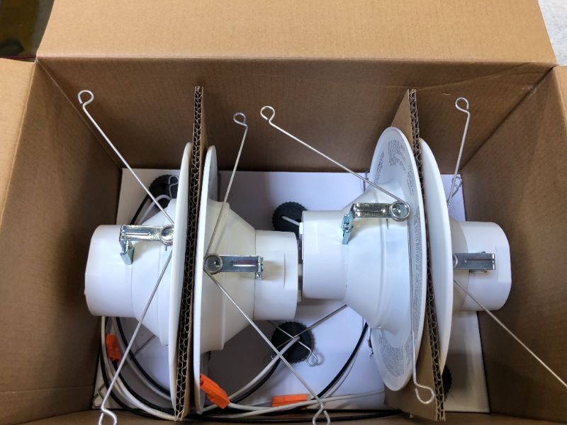 Photo 1 of 4 PACK Commercial Electric 5 in. and 6 in. LED Color Changing Recessed Trim
