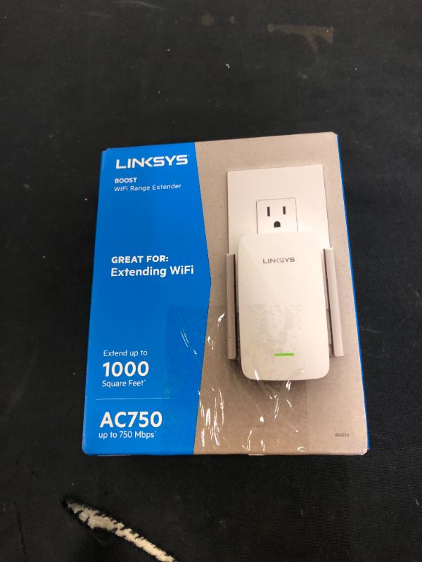 Photo 3 of Linksys WiFi Extender, WiFi 5 Range Booster, Dual-Band Booster, 1,000 Sq. ft Coverage, Speeds up to (AC750) 750Mbps - RE6300
