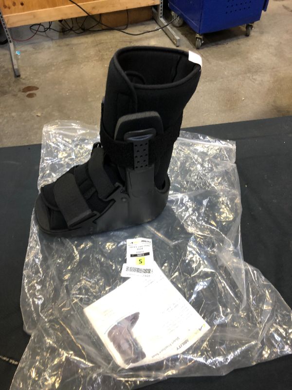 Photo 2 of BraceAbility Short Broken Toe Boot | Walker for Fracture Recovery, Protection and Healing after Foot or Ankle Injuries (Small)
