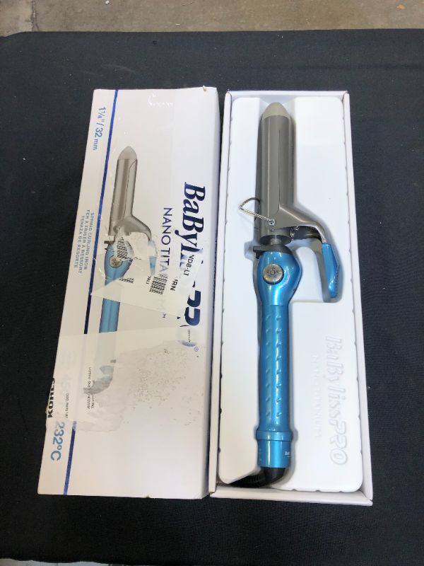 Photo 2 of BaBylissPRO Nano Titanium Spring Curling Iron
