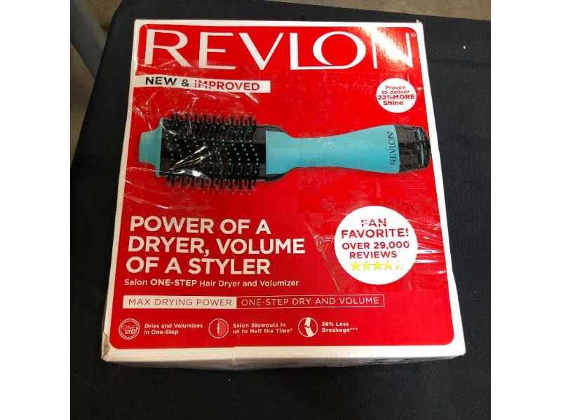 Photo 3 of REVLON One-Step Volumizer Original 1.0 Hair Dryer and Hot Air Brush, Mint
