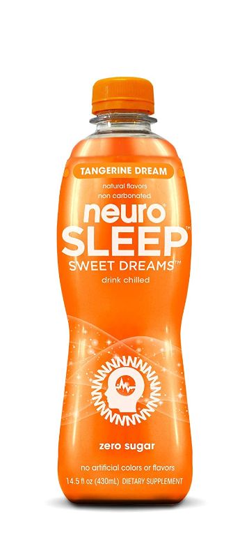 Photo 1 of 2 PK neuroSLEEP | Tangerine Dream | Functional Beverage, Non-Carbonated; Pack of 12 (14.5oz each) BEST BY 4/21/22
