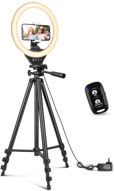 Photo 1 of 18'' Ring Light with  Extendable Tripod Stand, Sensyne LED Circle Lights with Phone Holder 