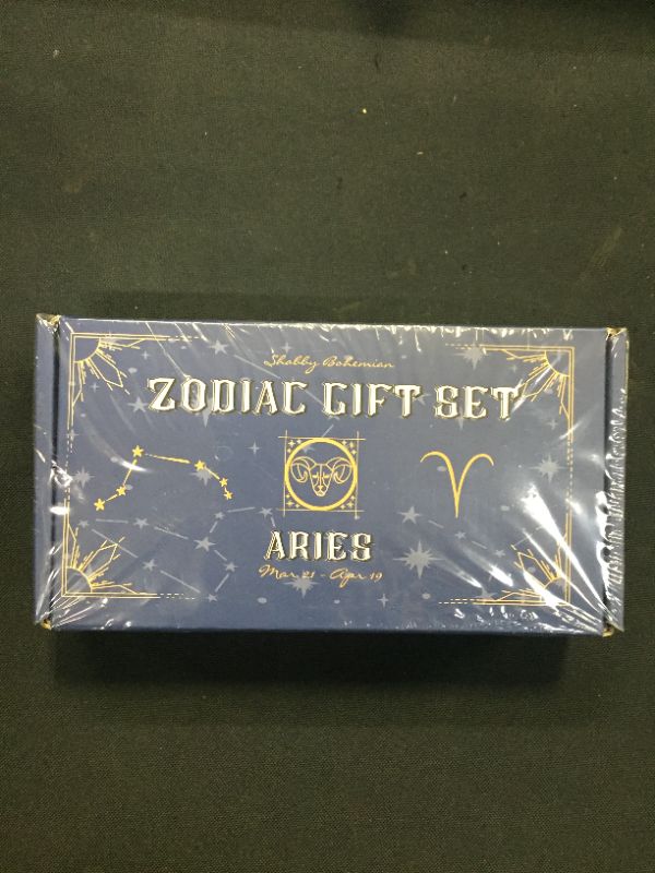 Photo 1 of ZODIAC CRYSTAL GIFT SET - ARIES FACTORY SEALED
