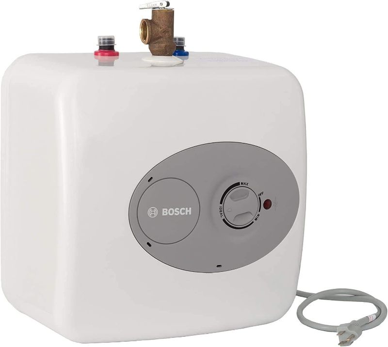 Photo 1 of Bosch Electric Mini-Tank Water Heater Tronic 3000 T 4-Gallon - Eliminate Time for Hot Water - Shelf, Wall or Floor Mounted

