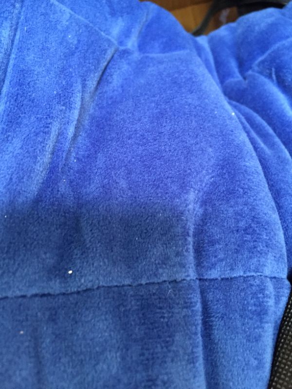 Photo 5 of ACOMOPACK Weighted Blanket color blue size queen
