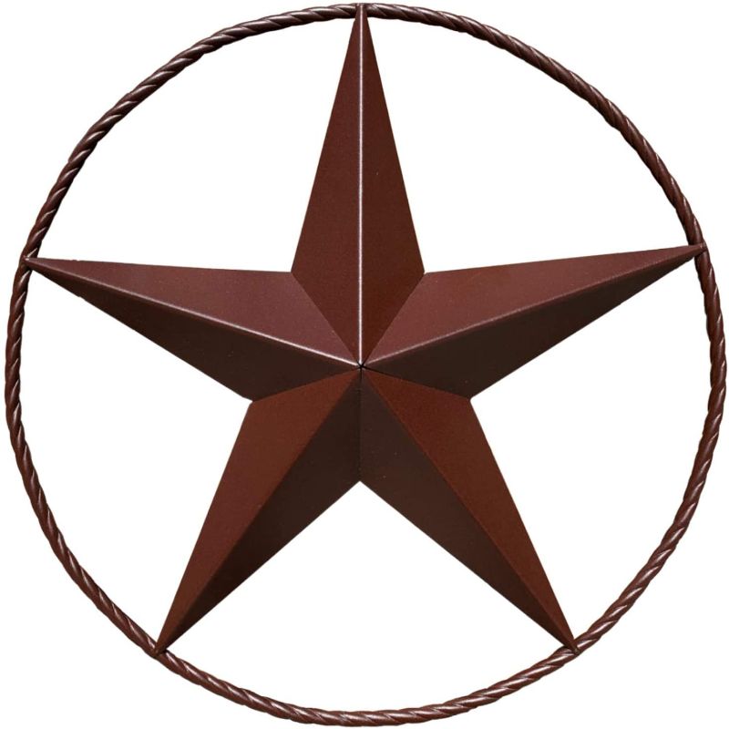 Photo 1 of Barn Star - Metal Stars for Outside Texas Stars Art Rustic Vintage Western Country Home Farmhouse Wall Decor (18")
