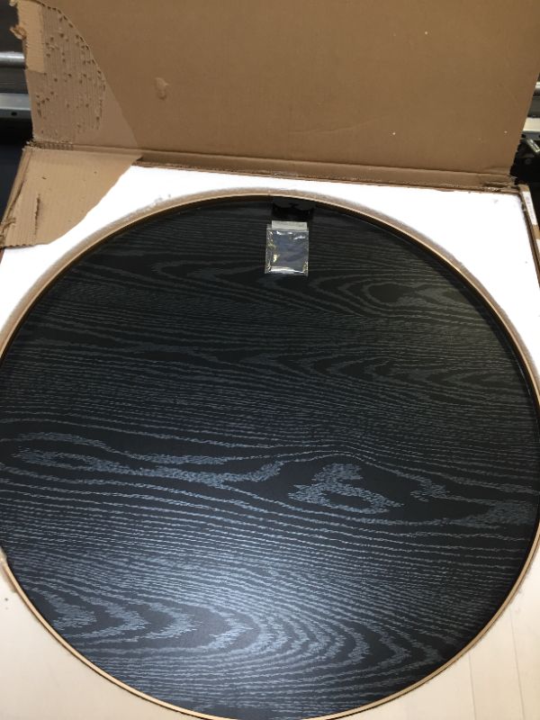 Photo 1 of 32" gold round vanity mirror 