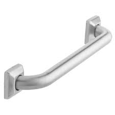 Photo 1 of 16 in. Concealed Screw Square Escutcheon Assist Bar in Brushed Stainless Steel
