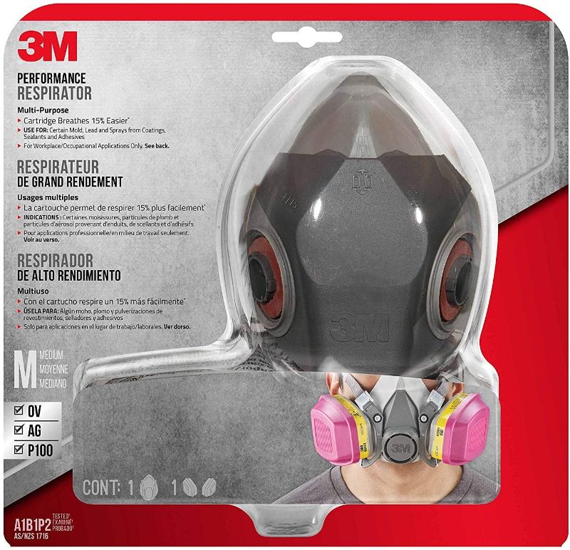 Photo 1 of 3M Professional Multi-Purpose Respirator, Medium (62023H1-DC)
