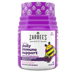 Photo 1 of Zarbee's Naturals Children's Elderberry Immune Support Gummies - Natural Berry - 42ct, Best By 07 2022

