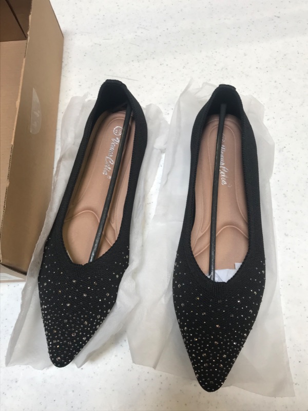 Photo 1 of womens flats shoes black size 8.5 