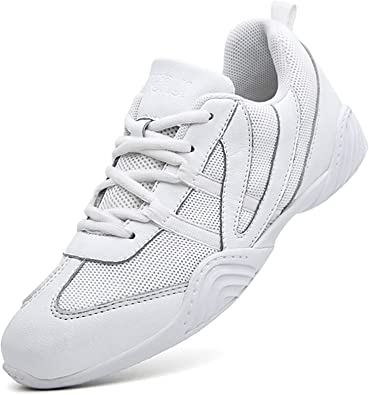 Photo 1 of DADAWEN Cheer Shoes for Girls White Cheerleading Shoes Athletic Training Tennis Walking Sneakers for Women
SIZE 8.5