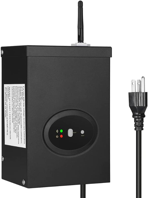 Photo 1 of DEWENWILS 300W Smart Wi-Fi Low Voltage Transformer, Schedule and Timer, Compatible with Alexa and Google Home, 120V AC to 12V AC, Weatherproof for Landscaping Light, Spotlight, Pathway Light
