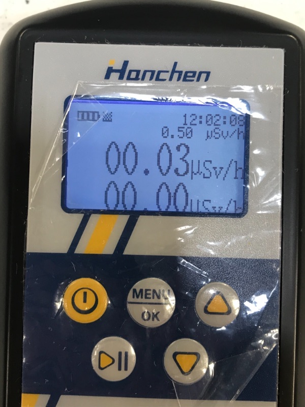 Photo 4 of Hanchen Nuclear Radiation Detector Geiger Counter 2022 New Version Dosage Alarm Device Dosimeter Monitor Portable Digital Meter High Sensitivity BATTERIES NOT INCLUDED 
