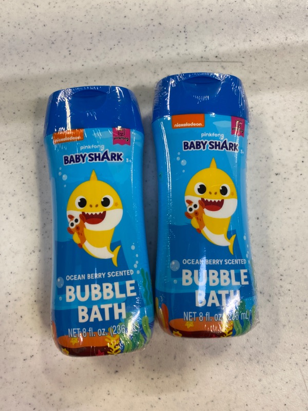 Photo 2 of Baby Shark Bubble Bath 8 oz - Ocean Berry Scent and Non Toxic Parabens & BPA Free, 2 Pack 
