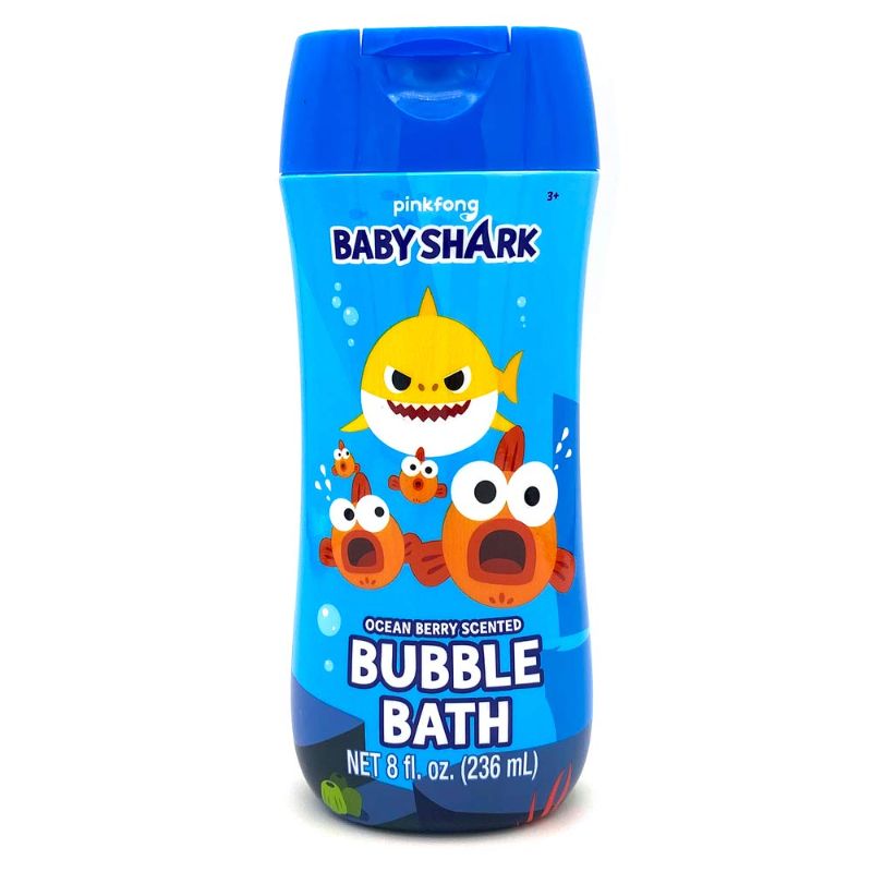 Photo 1 of Baby Shark Bubble Bath 8 oz - Ocean Berry Scent and Non Toxic Parabens & BPA Free, 2 Pack 

