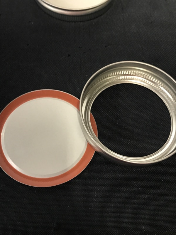 Photo 5 of 24 Pcs Regular Mouth Canning Lids and Bands,Lids for Mason Jar Canning Lids, Reusable Split-Type Lids Leak Proof and Silver Secure Canning Jar Caps (2.75in Lids)
